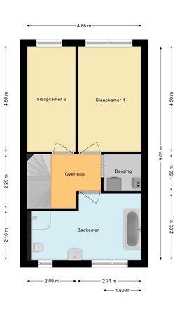 Floorplan - Guldendreef 29, 3446 XD Woerden